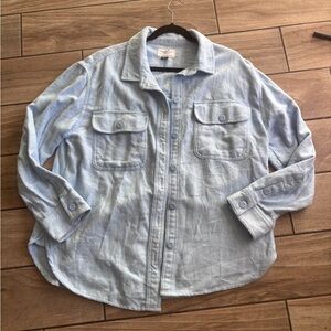 American Eagle Outfitters Light Blue Button-Up